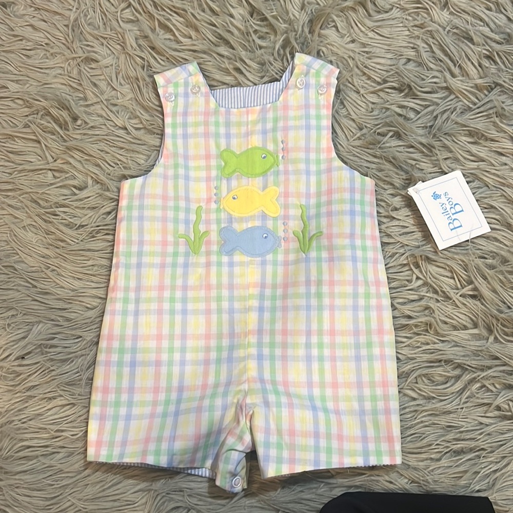 Size 12 months boys John John Romper by Baileys Boys